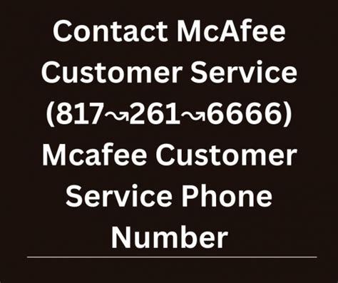 mcafee phone number customer support.